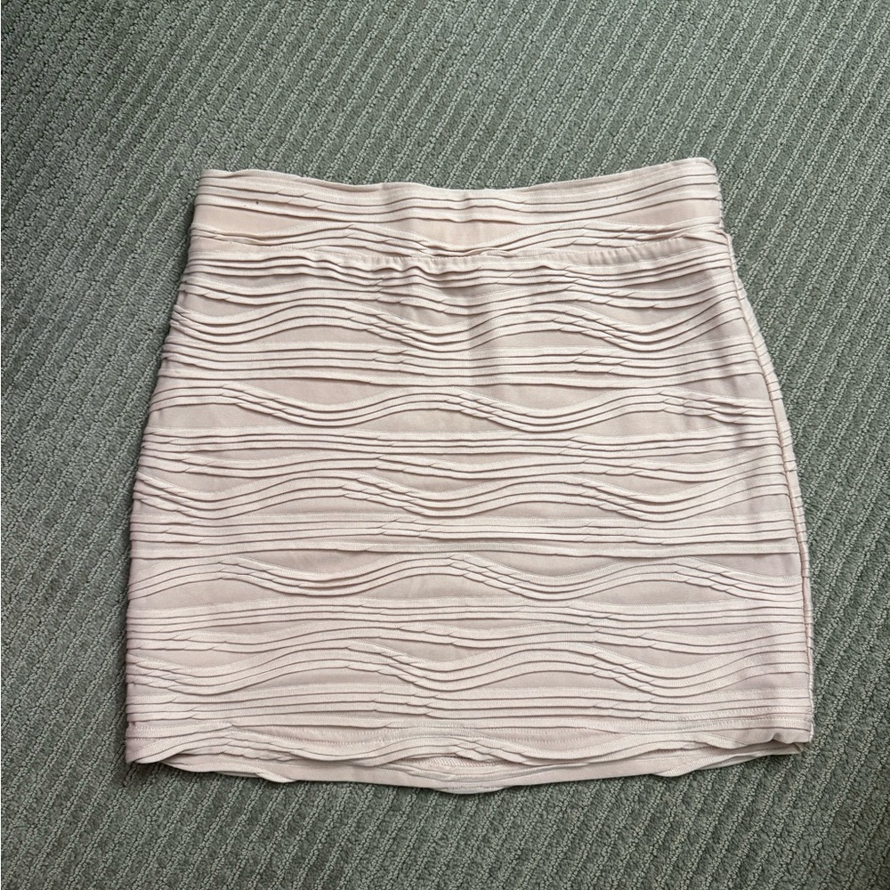 Urban Outfitters | Sparkle & Fade Textured Blush Pencil Skirt